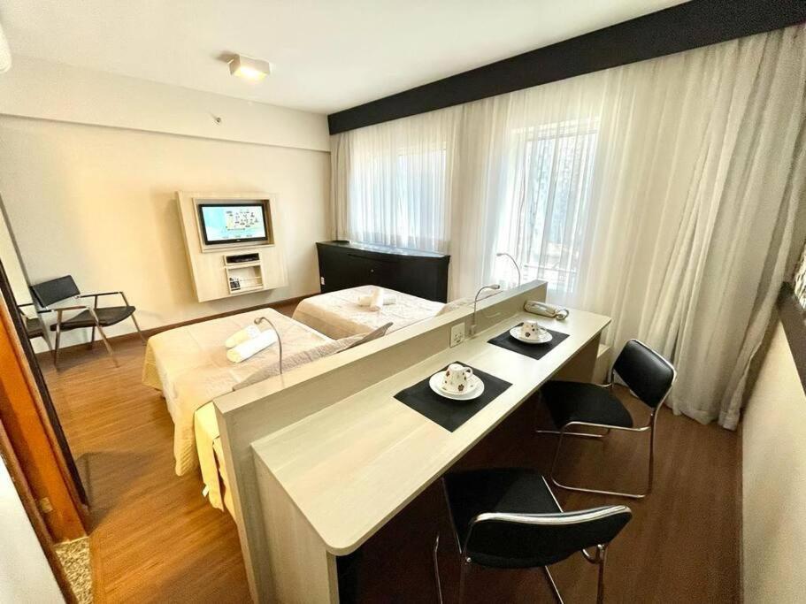 Flat Com Garagem Perto Hospital Bp Apartamento
